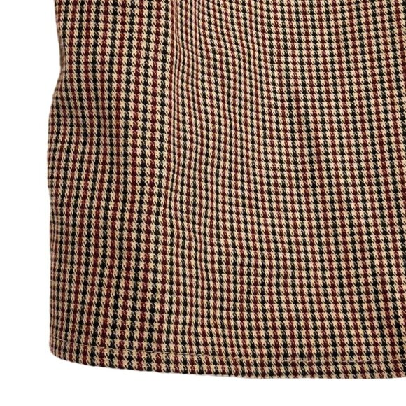 Shades of Grey by Micah Cohen Houndstooth Designer Med Tan Dress Prairie Modest - Picture 10 of 16